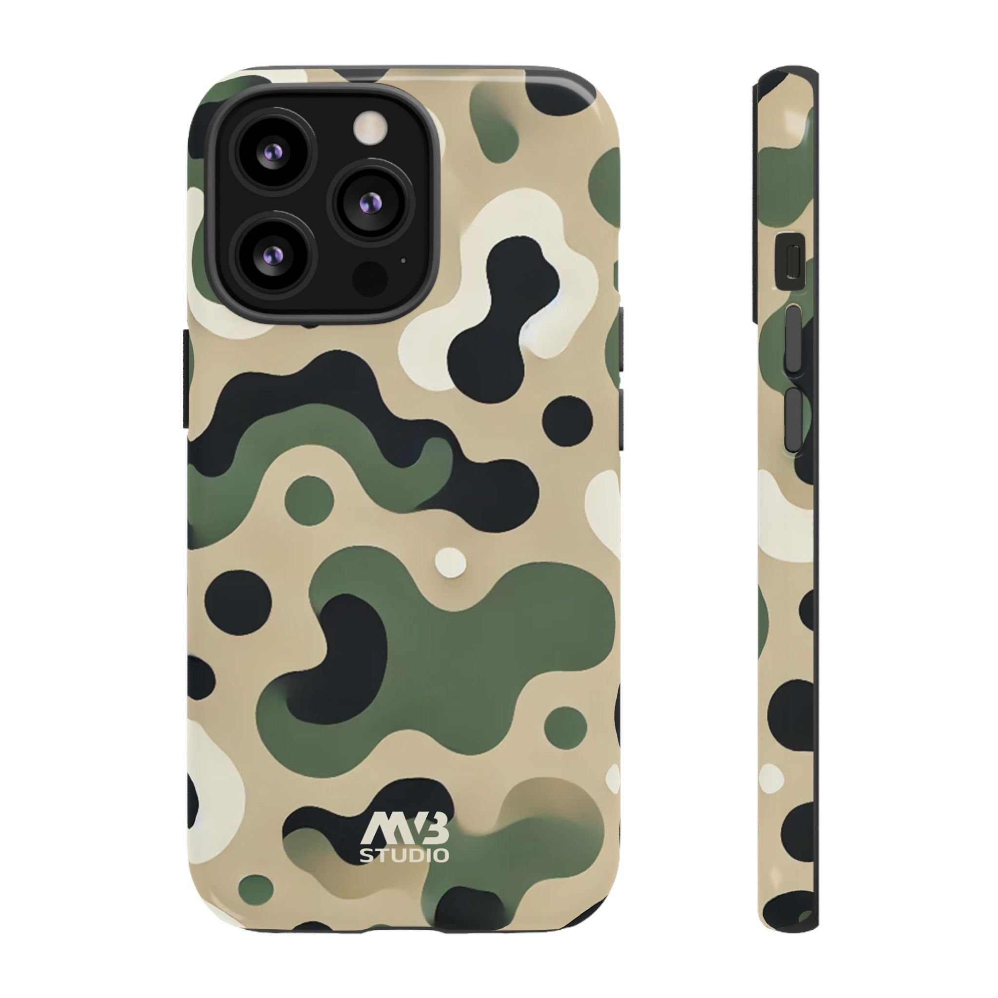 Green Camouflage Tough iPhone Case - MVB STUDIO STORE