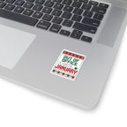 Out of Office Until January Sticker | Ugly Christmas Sweater