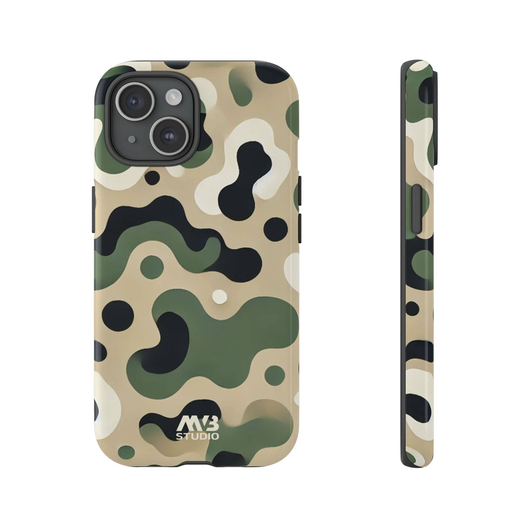Green Camouflage Tough iPhone Case - MVB STUDIO STORE