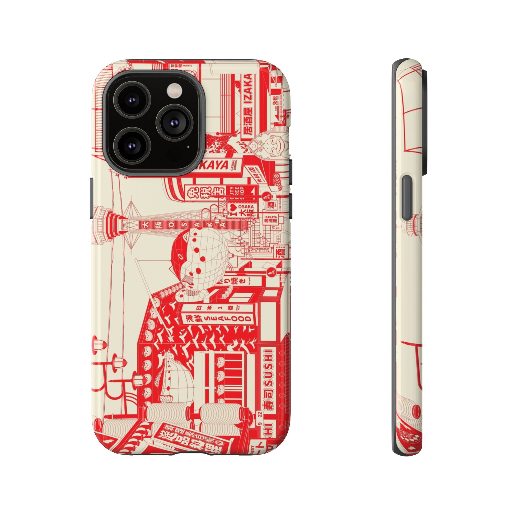 Osaka Sketch Tough Phone Case for iPhone 14 Models