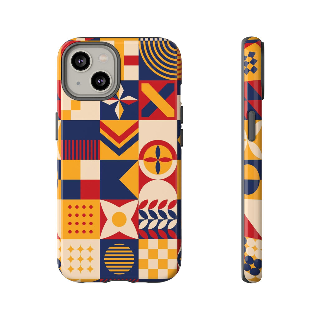 Geometric Pattern Tough iPhone Case - MVB STUDIO STORE