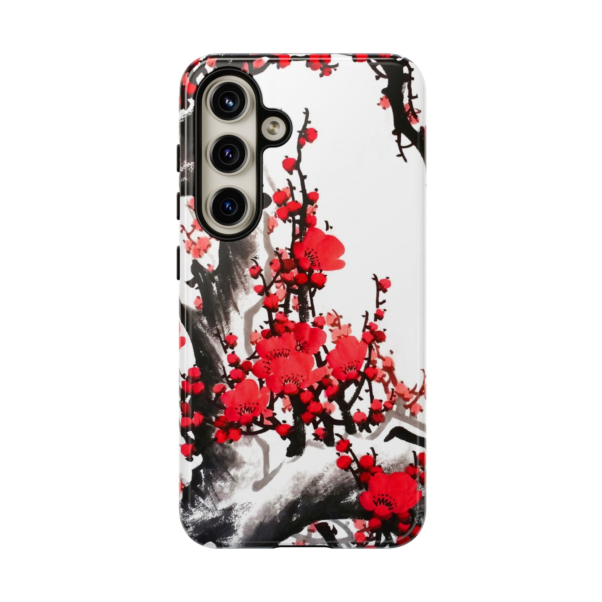 Plum Blossom Ink Tough Samsung Phone Case