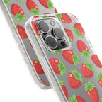 Strawberry Soft Flexi Case - iPhone - MVB STUDIO STORE