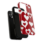 Red Dripping Hearts Tough iPhone Case - MVB STUDIO STORE