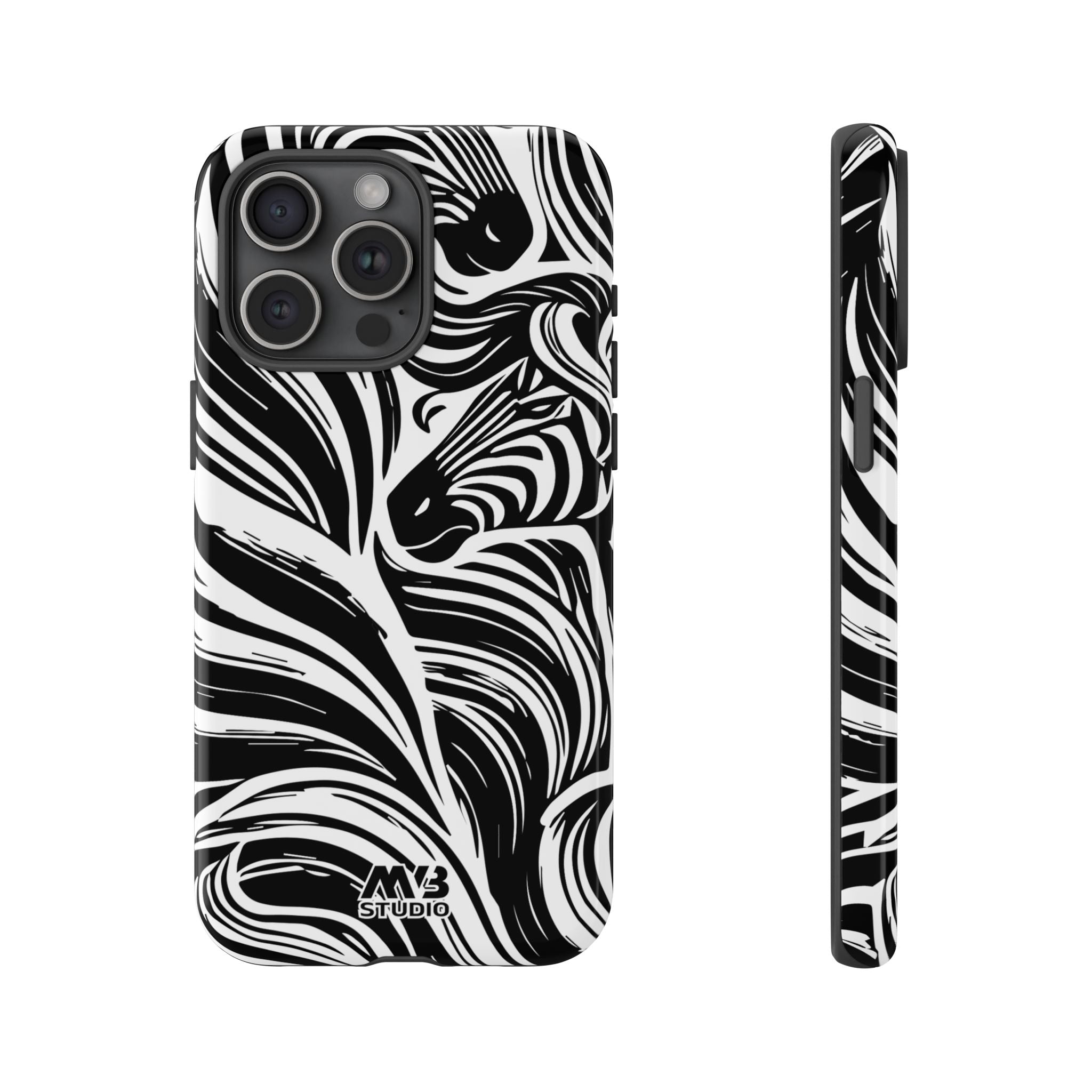 Abstract Zebra Tough iPhone Case - MVB STUDIO STORE