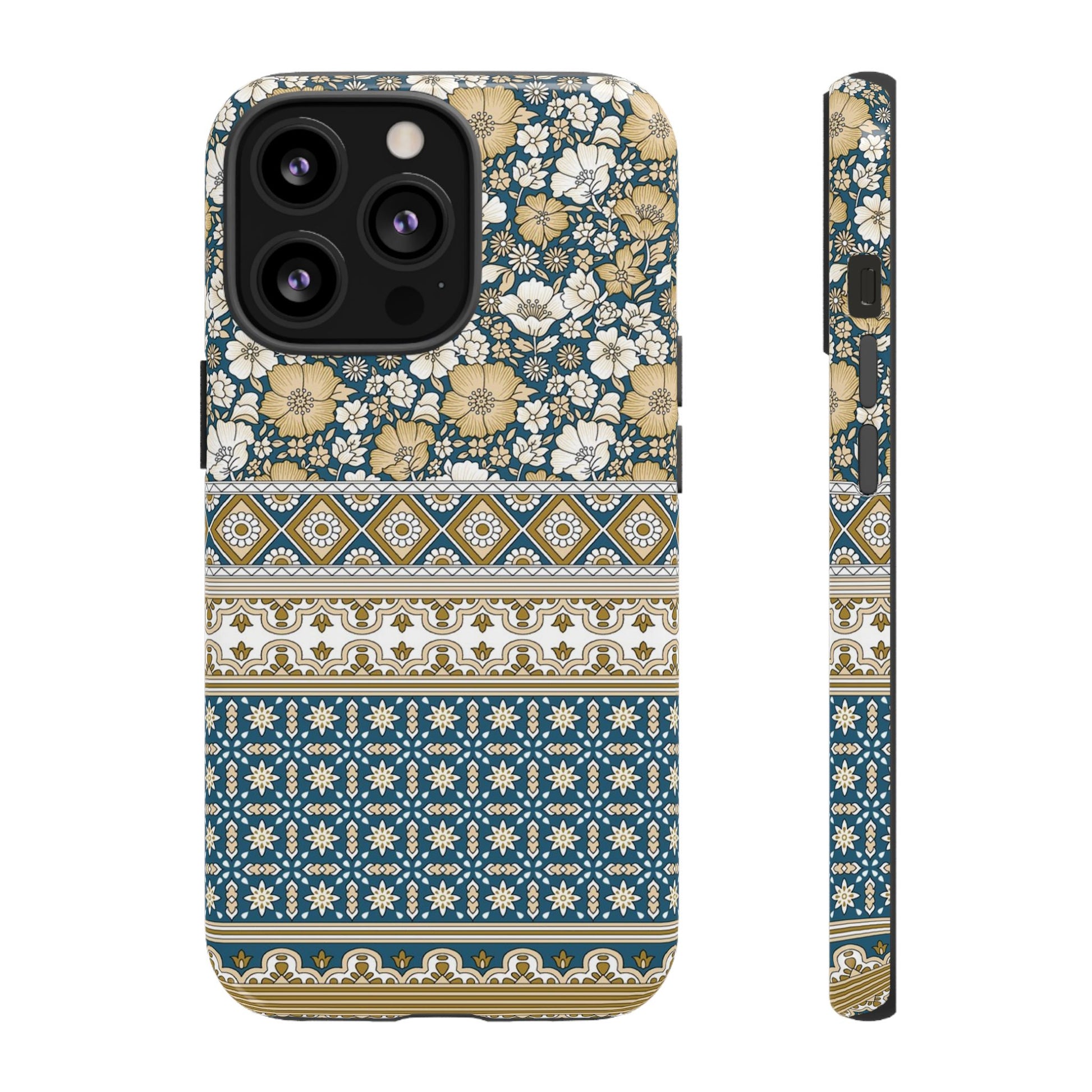 Vintage Floral Tough Phone Case for iPhone 13 models