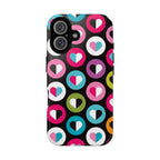 Colourful Hearts Tough iPhone Case - MVB STUDIO STORE
