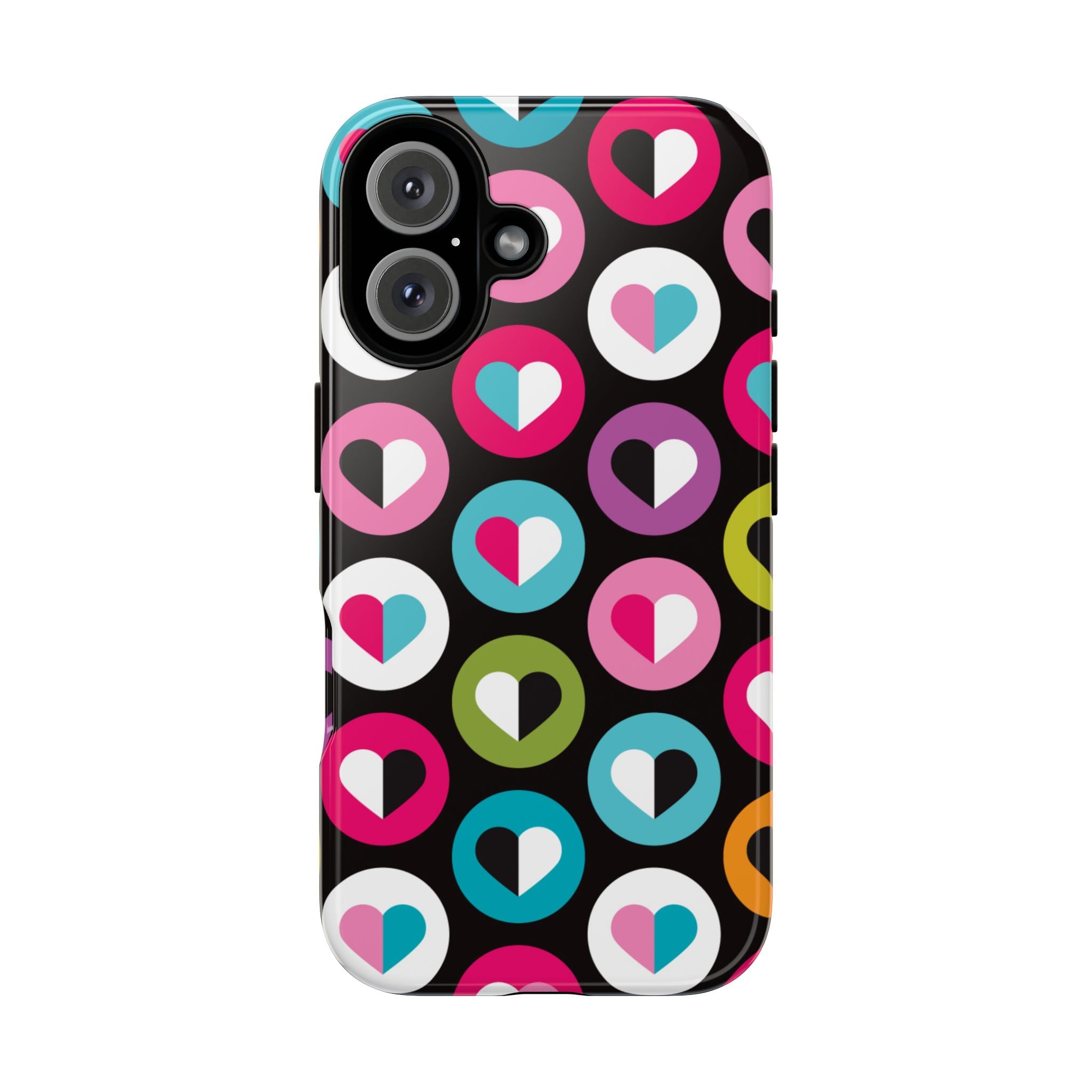 Colourful Hearts Tough iPhone Case - MVB STUDIO STORE