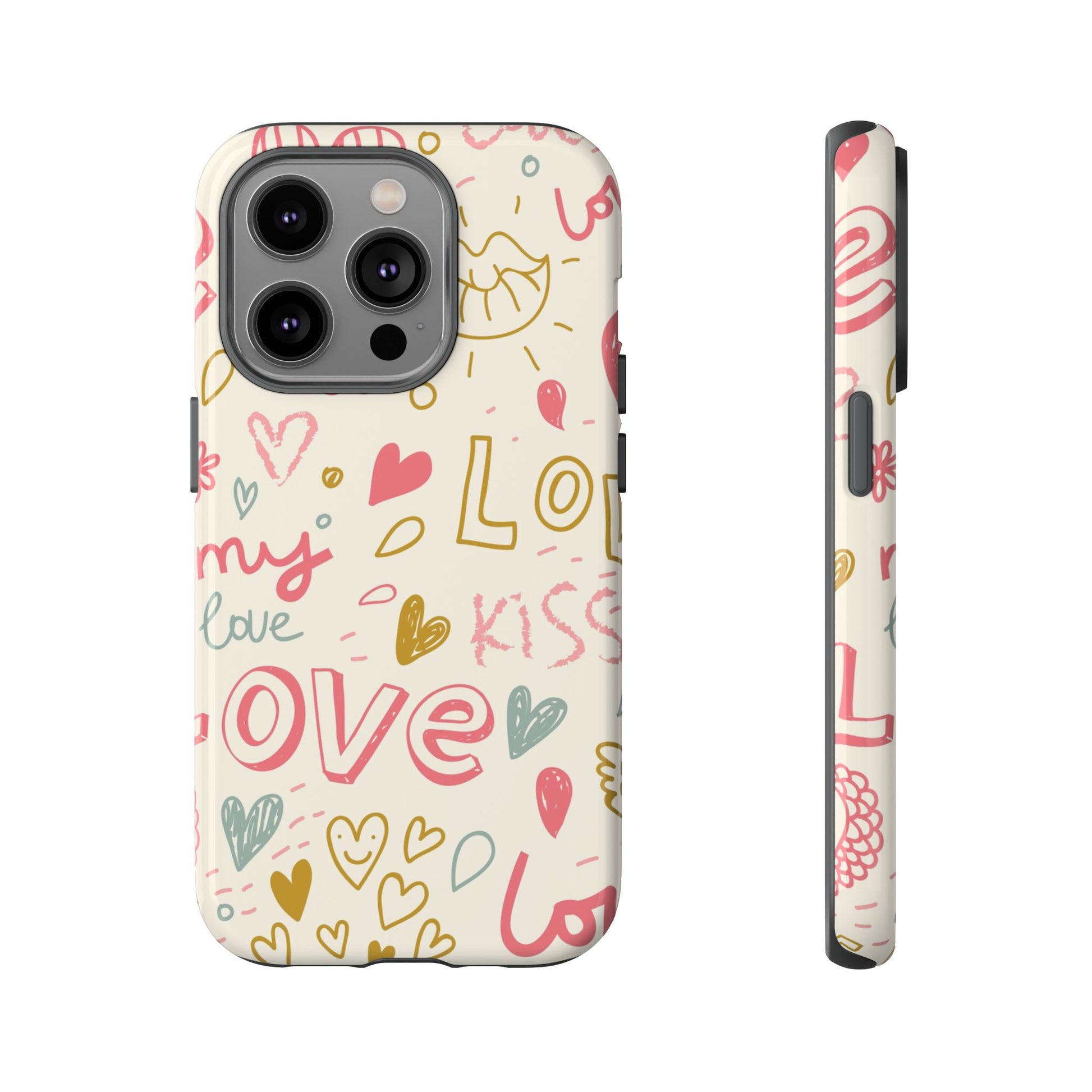 Kiss. Love. Tough iPhone Case - MVB STUDIO STORE