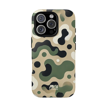 Forest Green Camo Tough Phone Case - iPhone