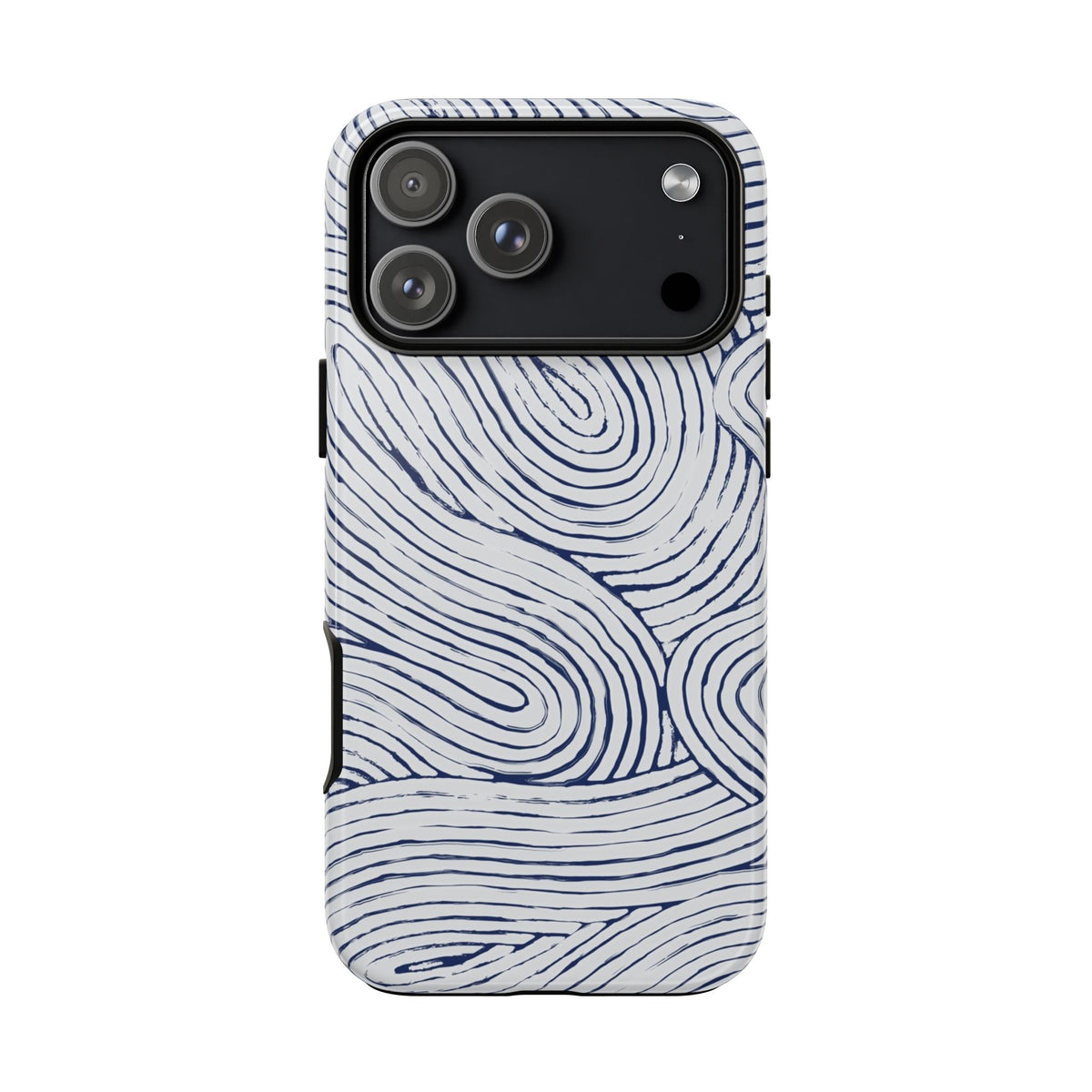 Navy Line Tough iPhone 17 Pro Max Case