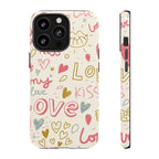 Kiss. Love. Tough iPhone Case - MVB STUDIO STORE