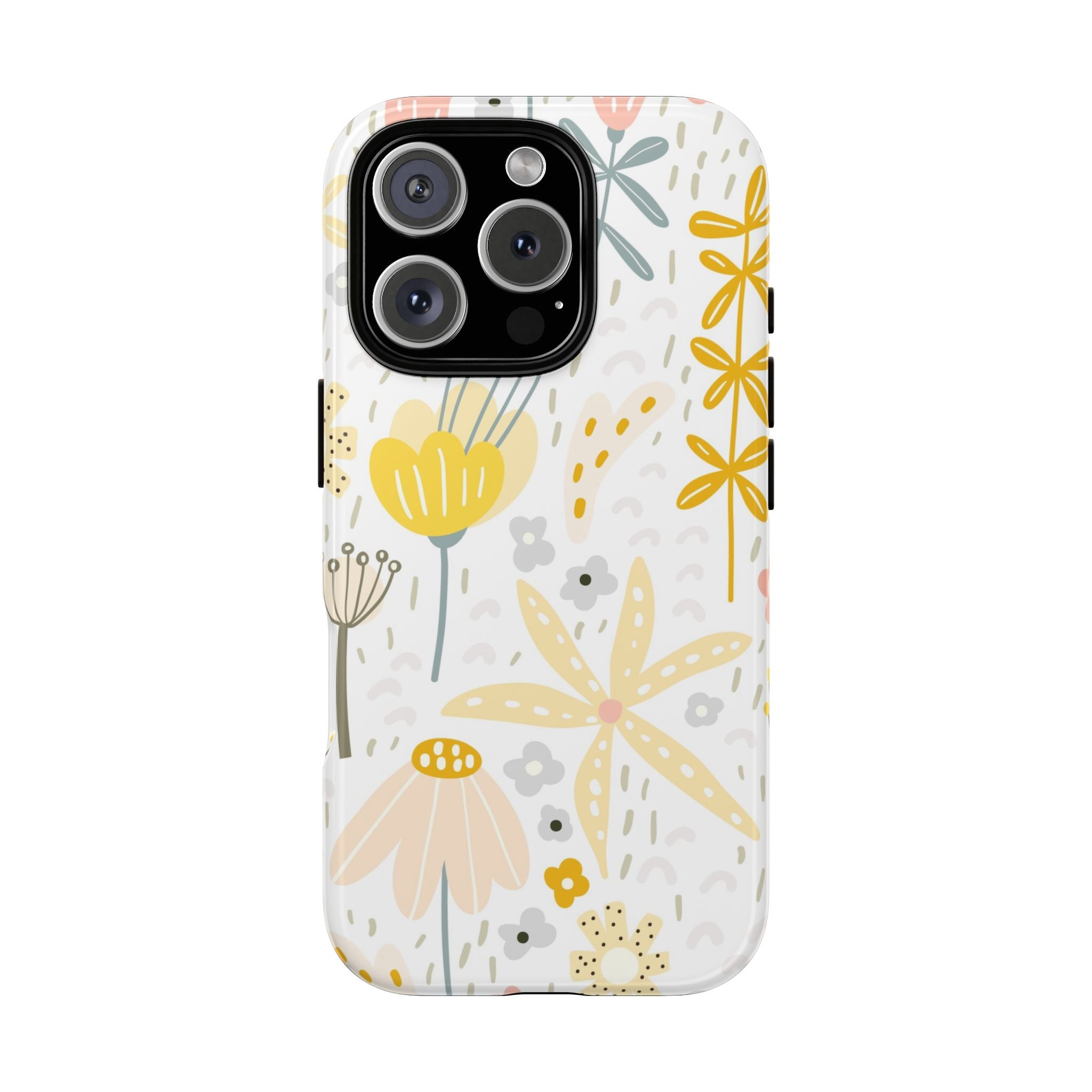 Yellow Wild Flowers Tough iPhone Case - MVB STUDIO STORE