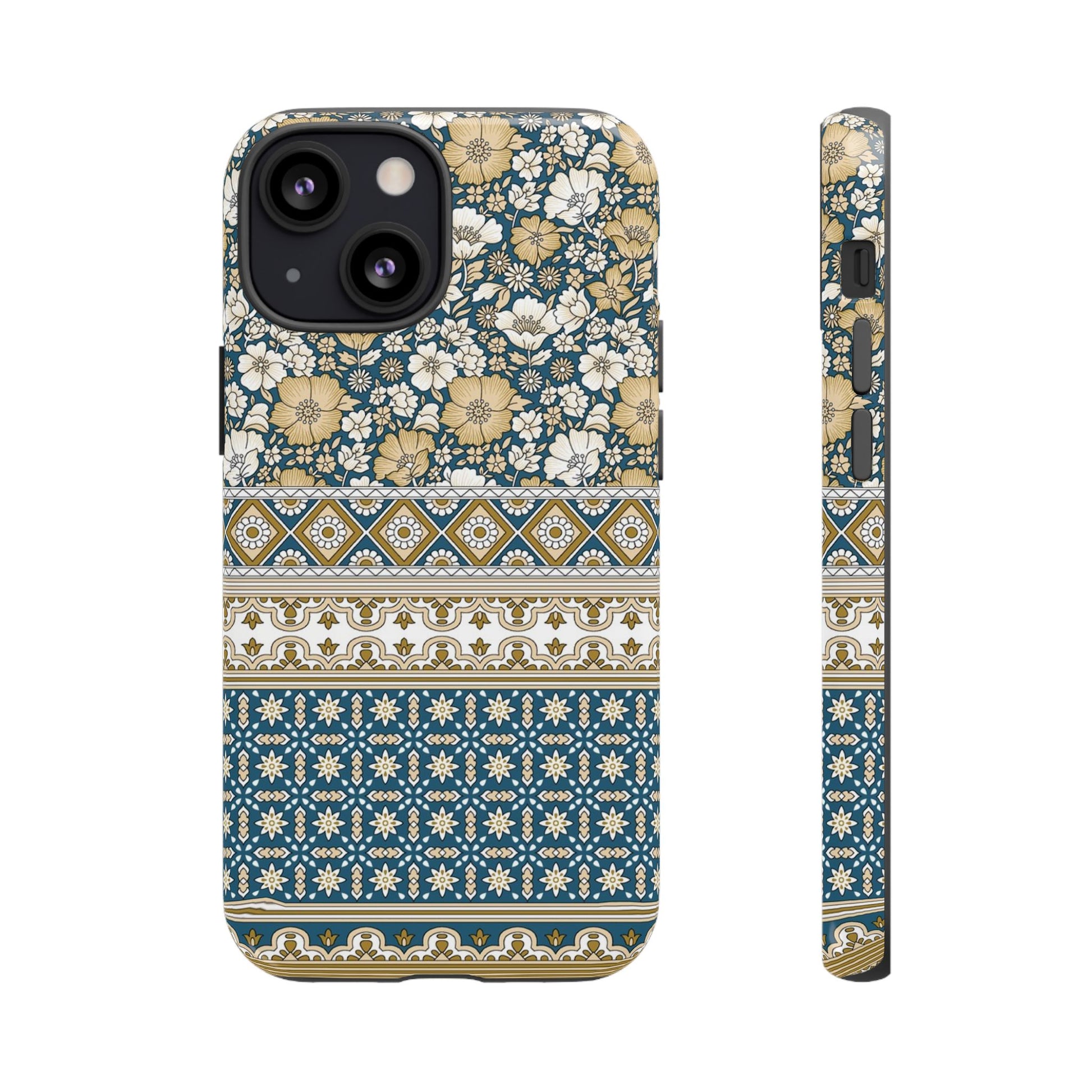 Vintage Floral Tough Phone Case for iPhone 13 models