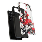 Plum Blossom Ink Tough Phone Case