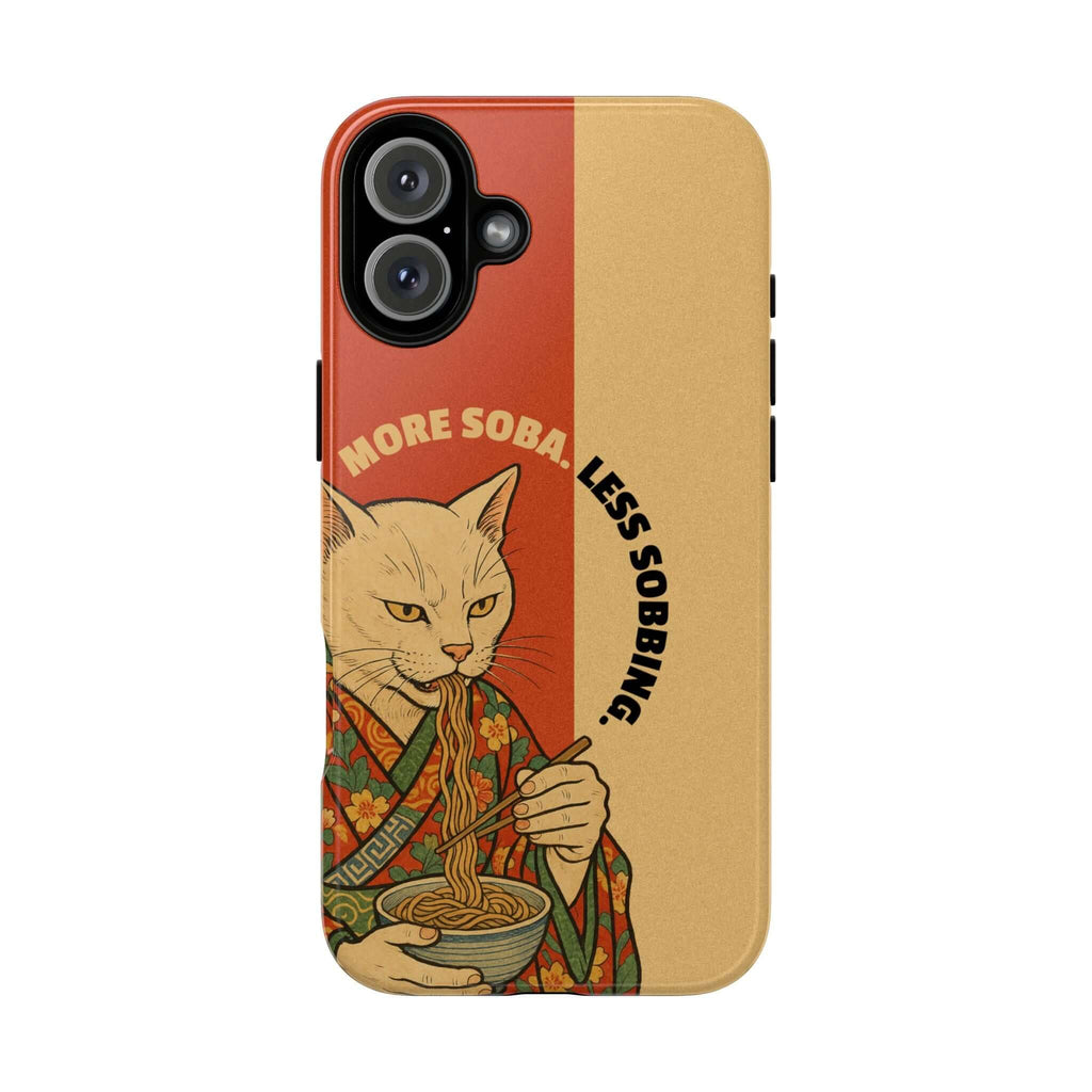 More Soba. Less Sobbing. Tough iPhone Case - MVB STUDIO STORE