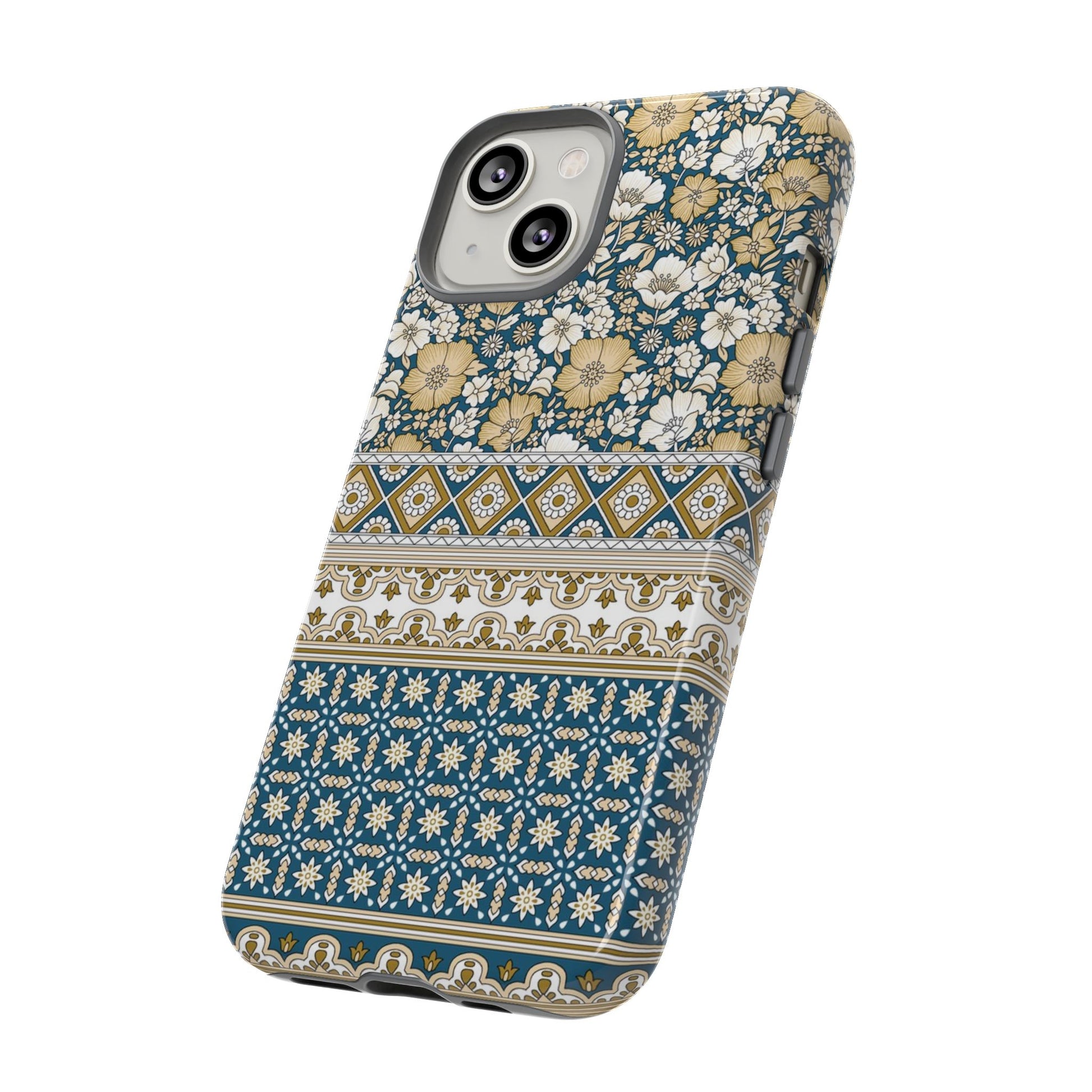 Vintage Floral Tough Phone Case for iPhone 14 models
