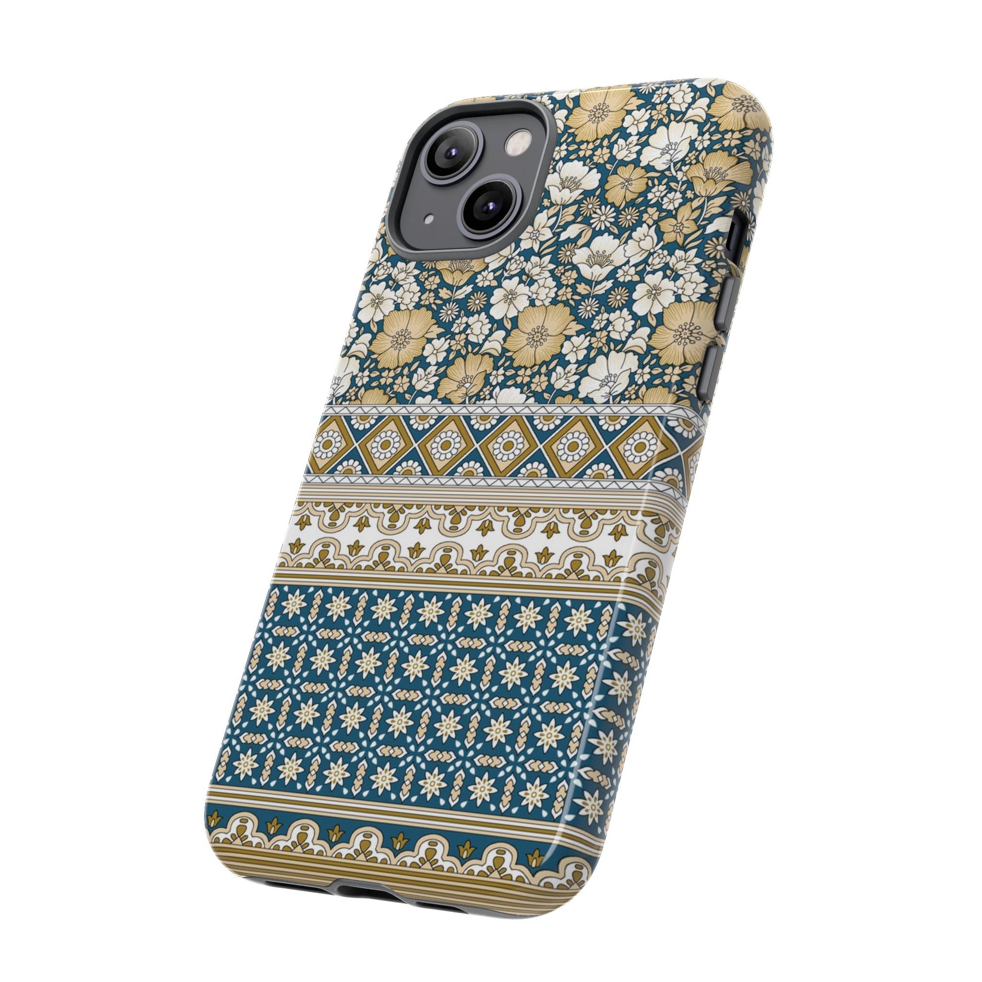 Vintage Floral Tough Phone Case for iPhone 14 models