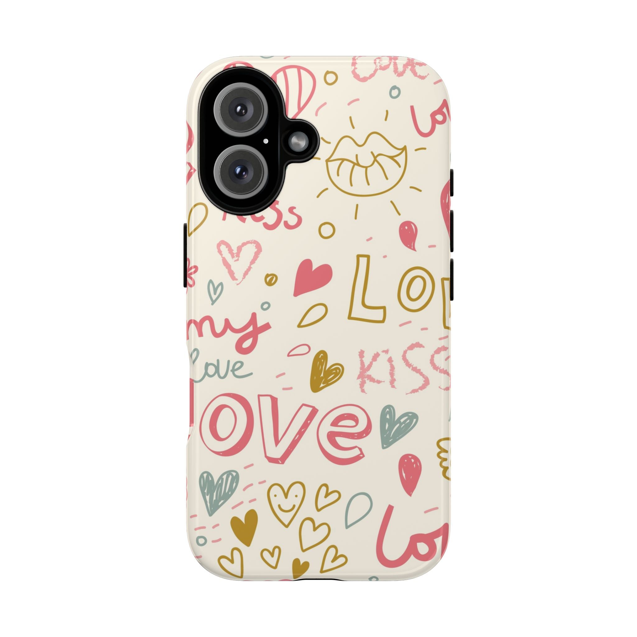 Kiss. Love. Tough iPhone Case - MVB STUDIO STORE