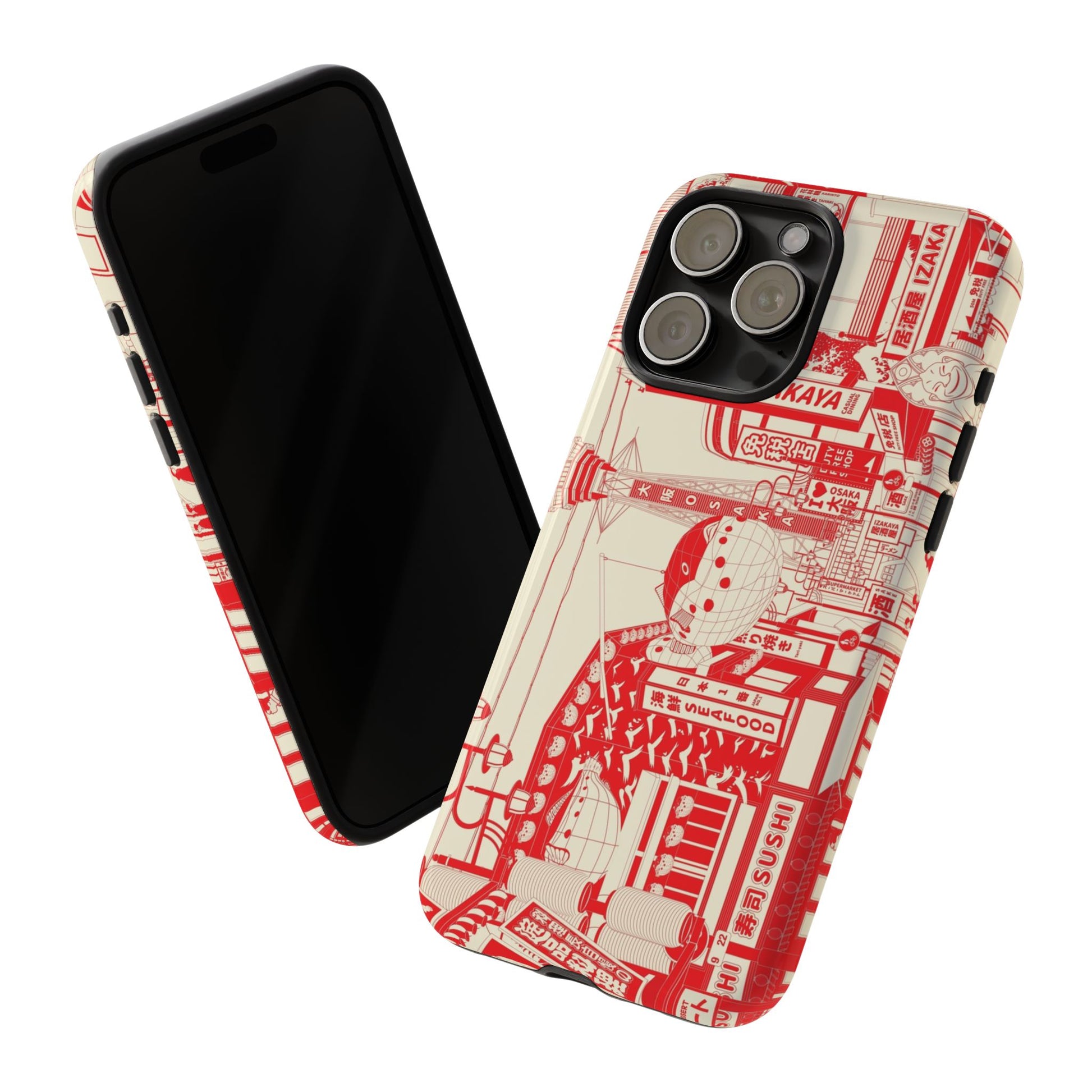 Osaka Sketch Tough Phone Case for iPhone 15 Models