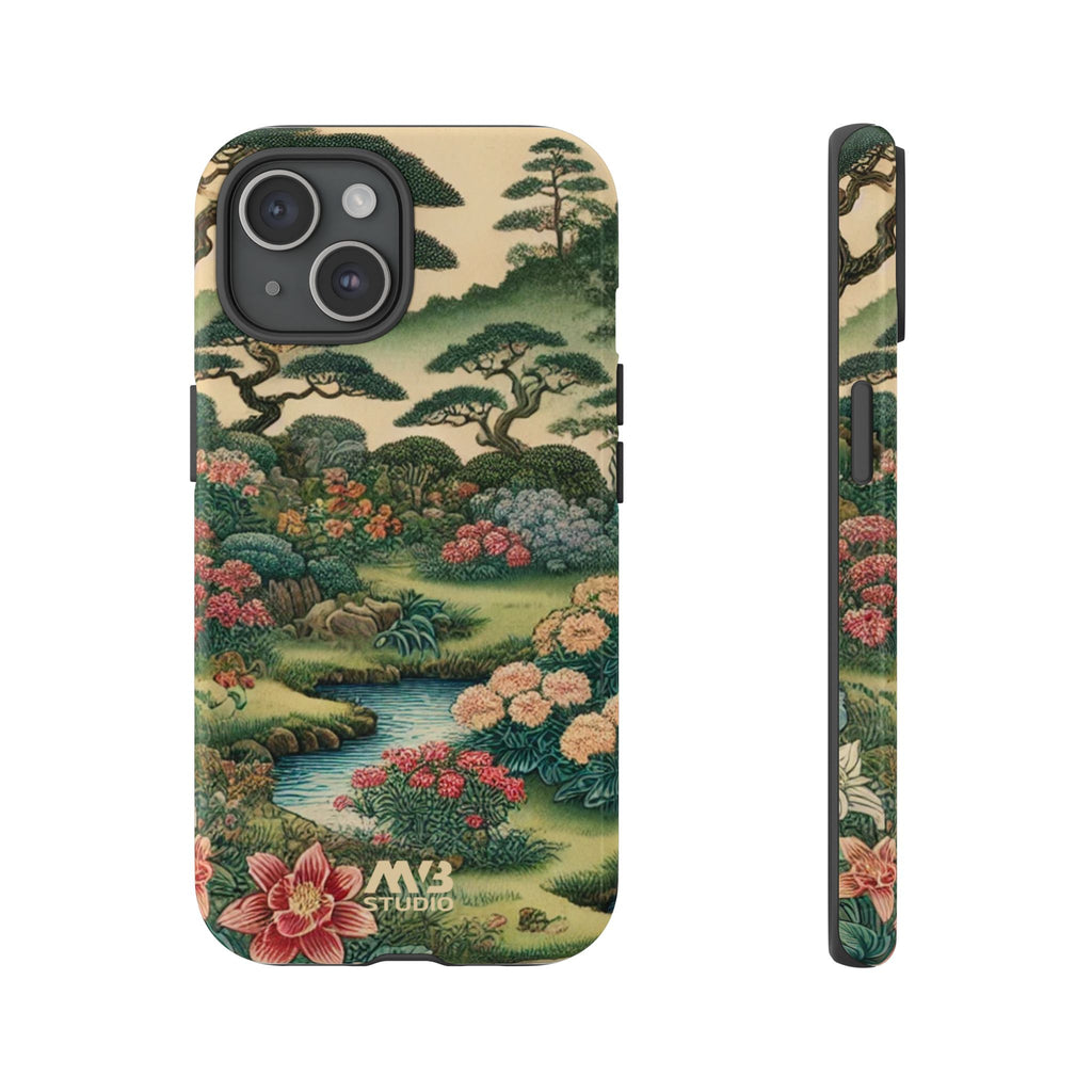 Japanese Botanical Garden Tough iPhone Case - MVB STUDIO STORE