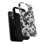 Black & White Camouflage Tough iPhone Case - MVB STUDIO STORE