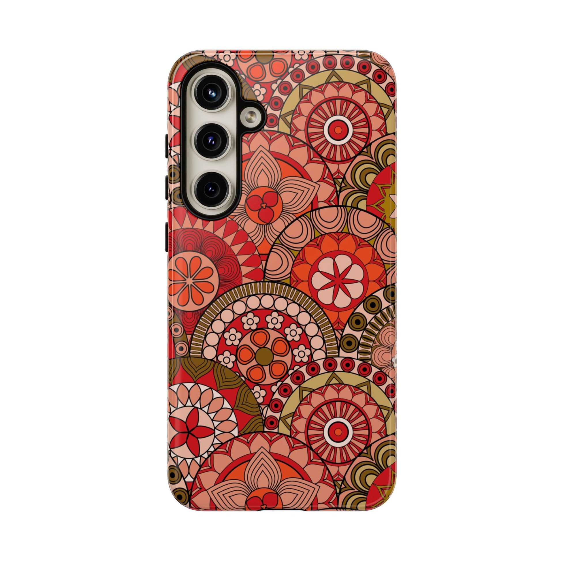 Boho Mandala Flower Tough Samsung Phone Case