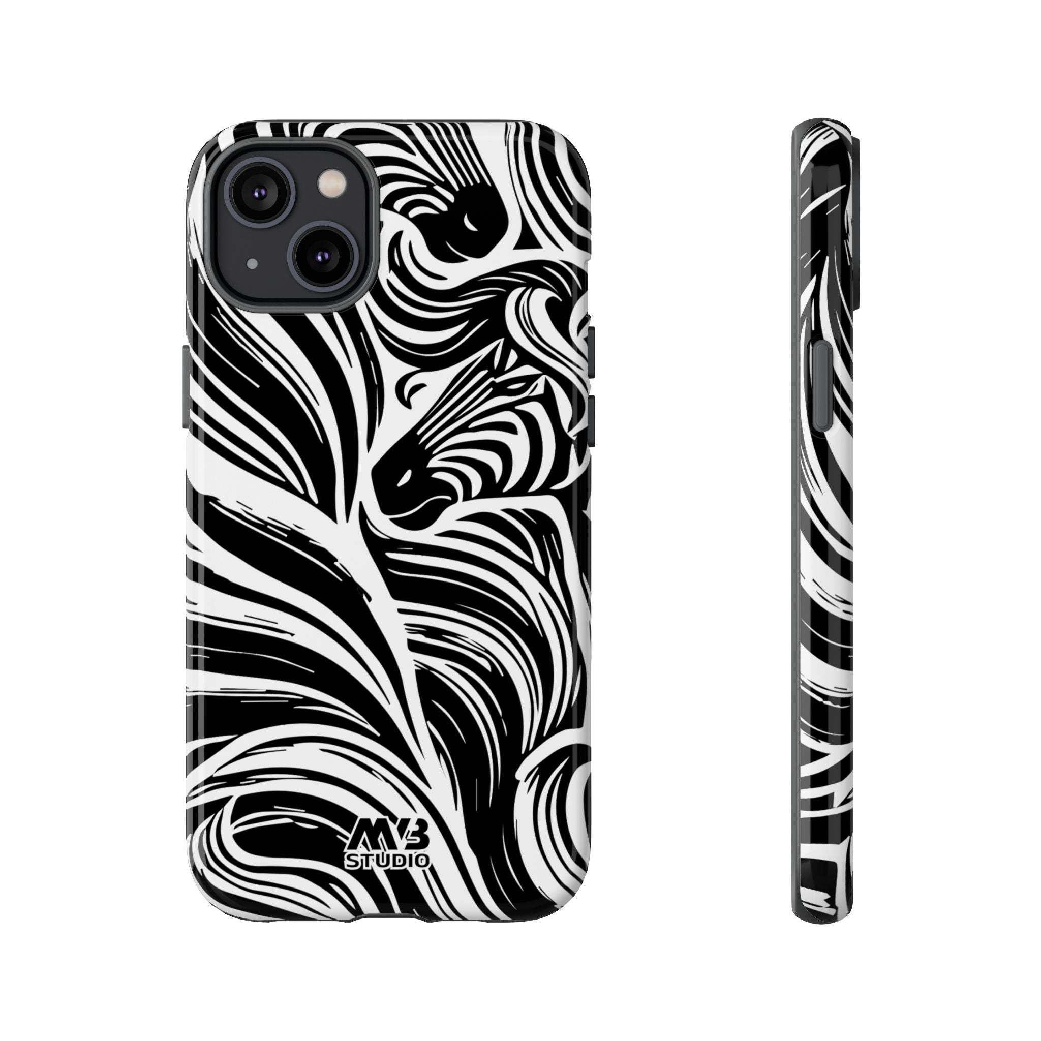 Abstract Zebra Tough iPhone Case - MVB STUDIO STORE