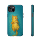 Relaxed Cat Floating iPhone Case - MVB STUDIO STORE