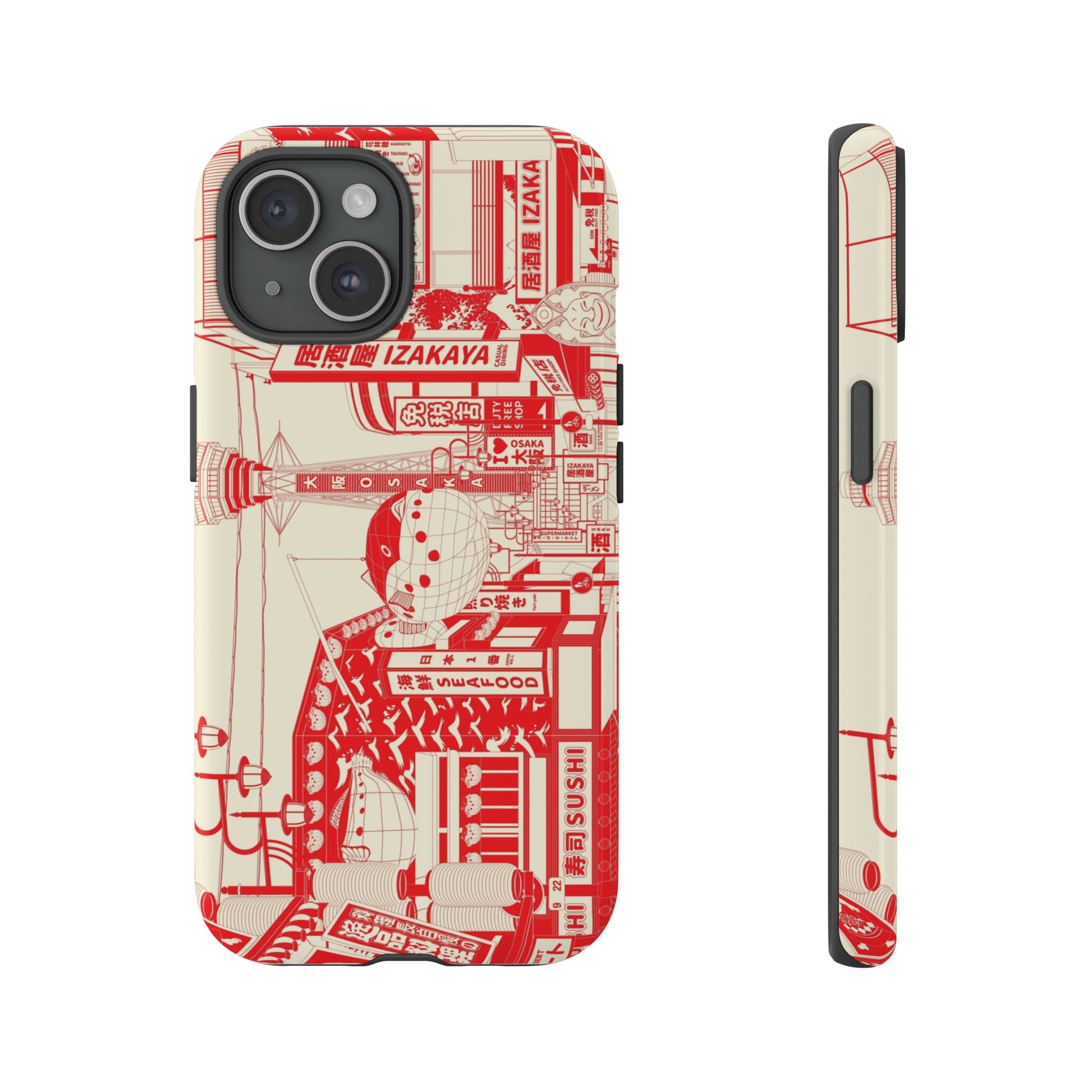 Osaka Sketch Tough Phone Case for iPhone 15 Models