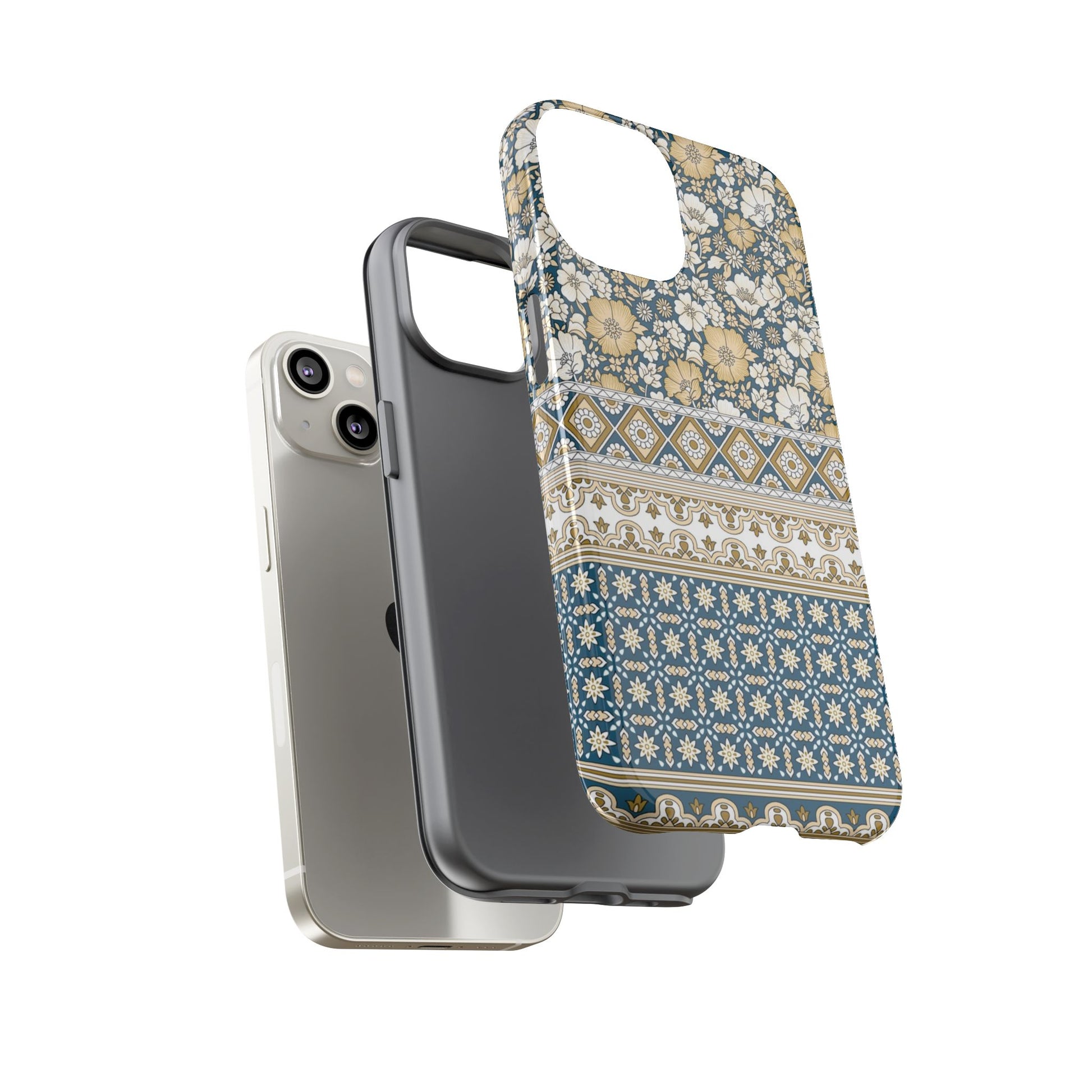 Vintage Floral Tough Phone Case for iPhone 14 models