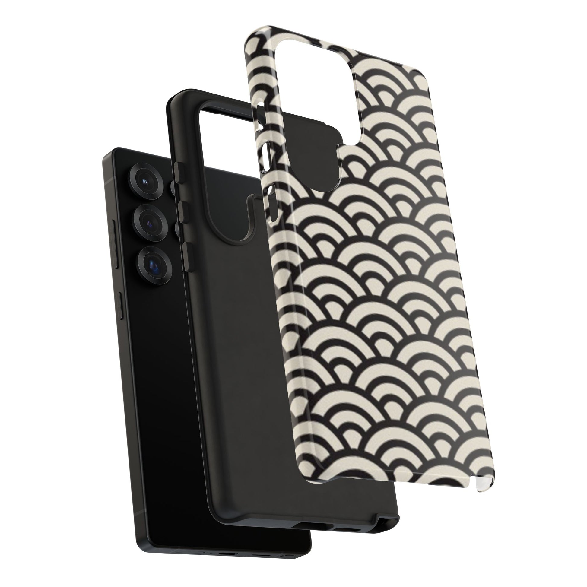 Japanese Wave Pattern Tough Samsung Phone Case