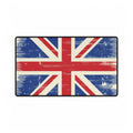 Rug with a Union Jack design on a white background