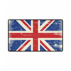 Rug with a Union Jack design on a white background