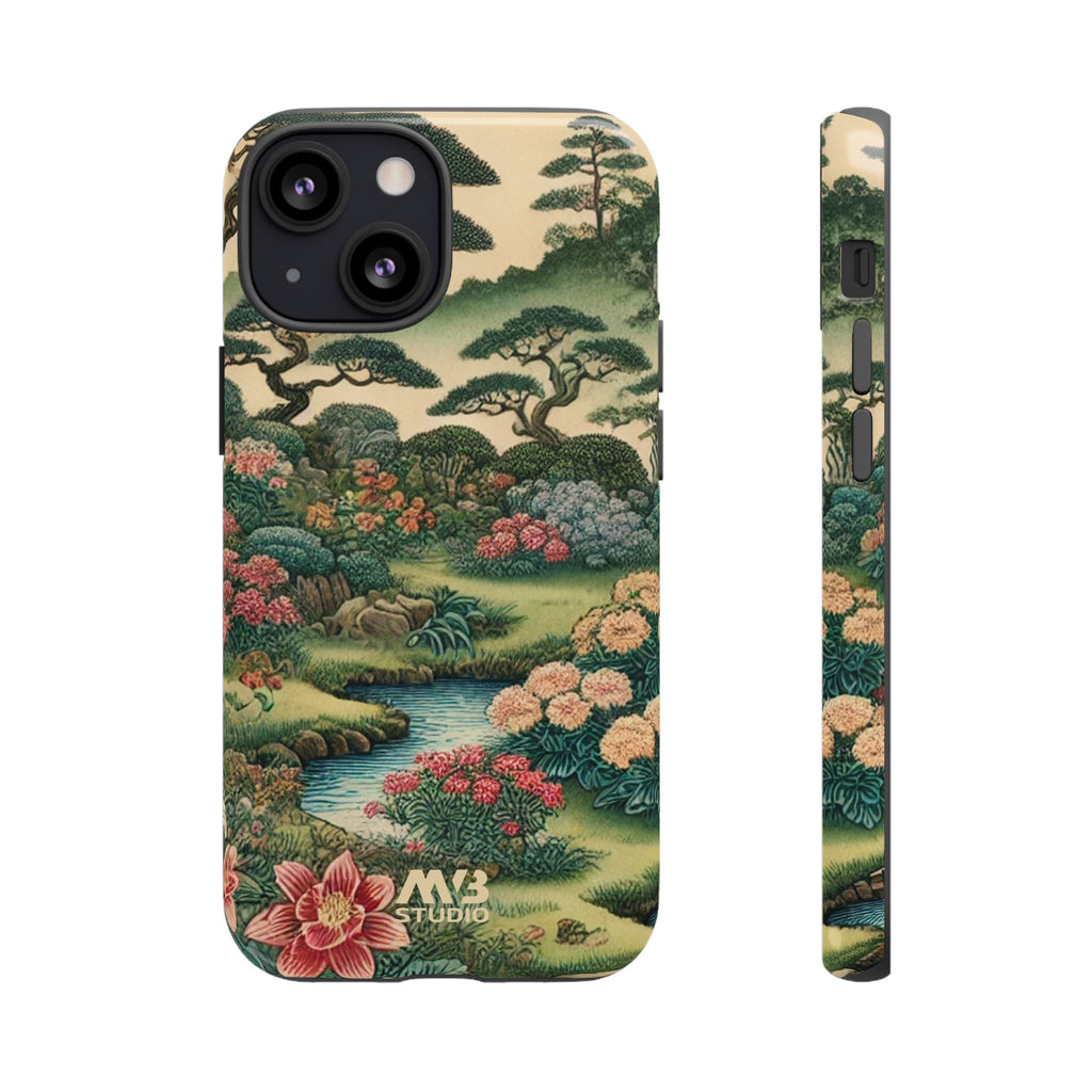 Japanese Botanical Garden Tough iPhone Case - MVB STUDIO STORE