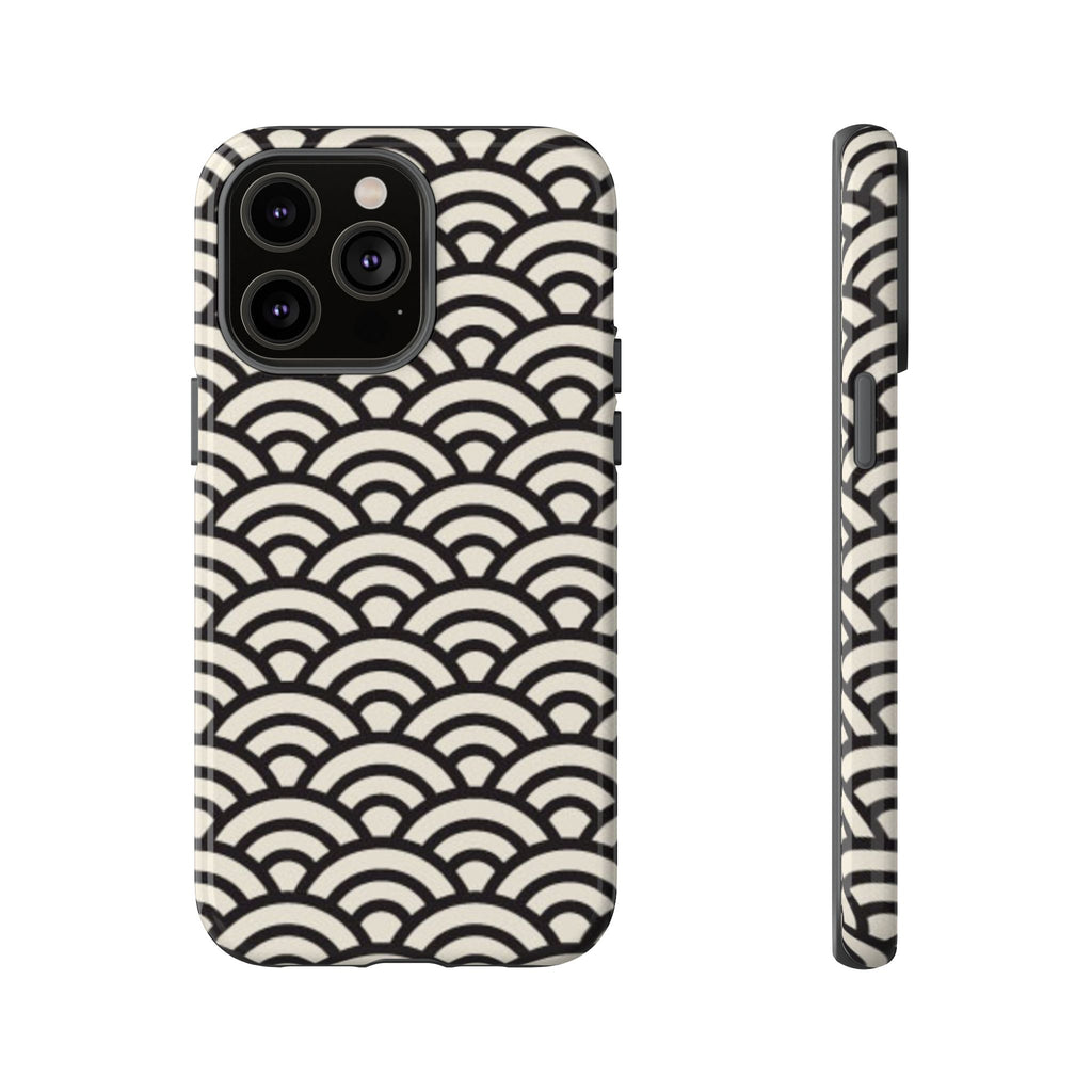 Japanese Wave Pattern Tough iPhone Case - MVB STUDIO STORE
