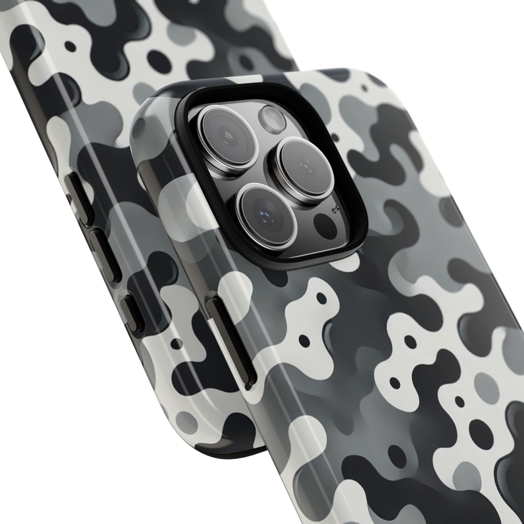 Black & White Camouflage Tough iPhone Case - MVB STUDIO STORE