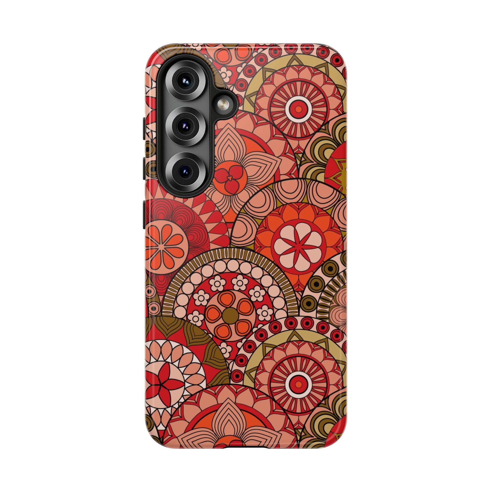 Boho Mandala Flower Tough Samsung Phone Case