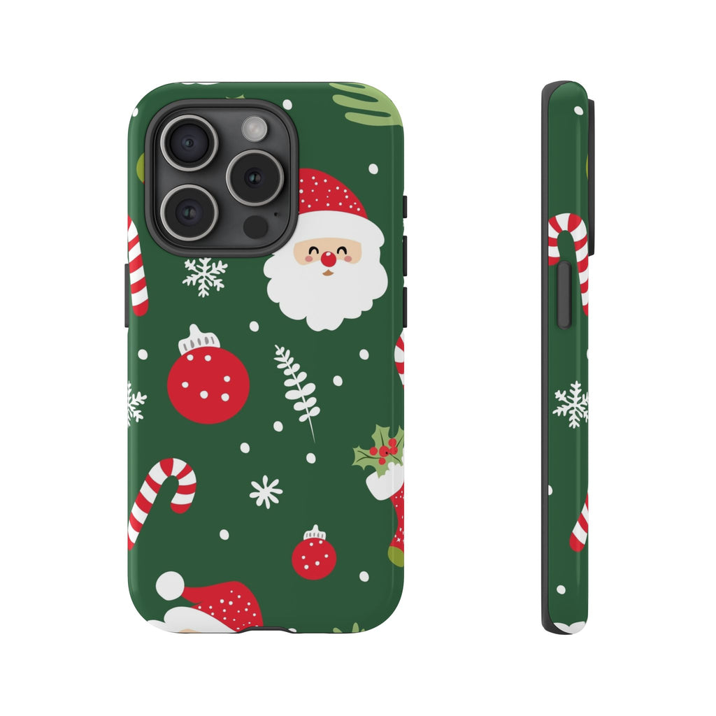 Green Christmas Tough iPhone Case - MVB STUDIO STORE