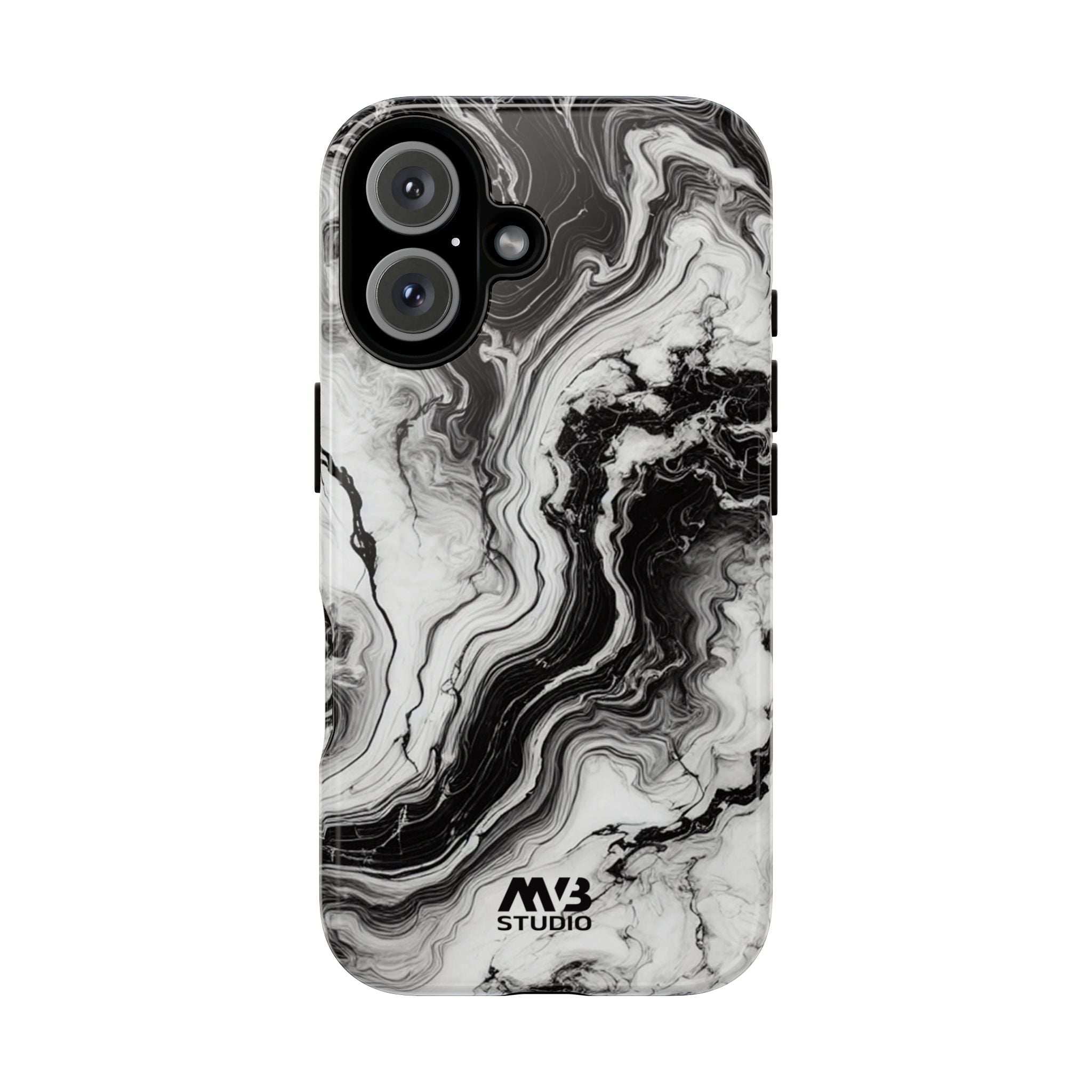 Black & White Tough iPhone Case - MVB STUDIO STORE