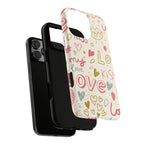 Kiss. Love. Tough iPhone Case - MVB STUDIO STORE