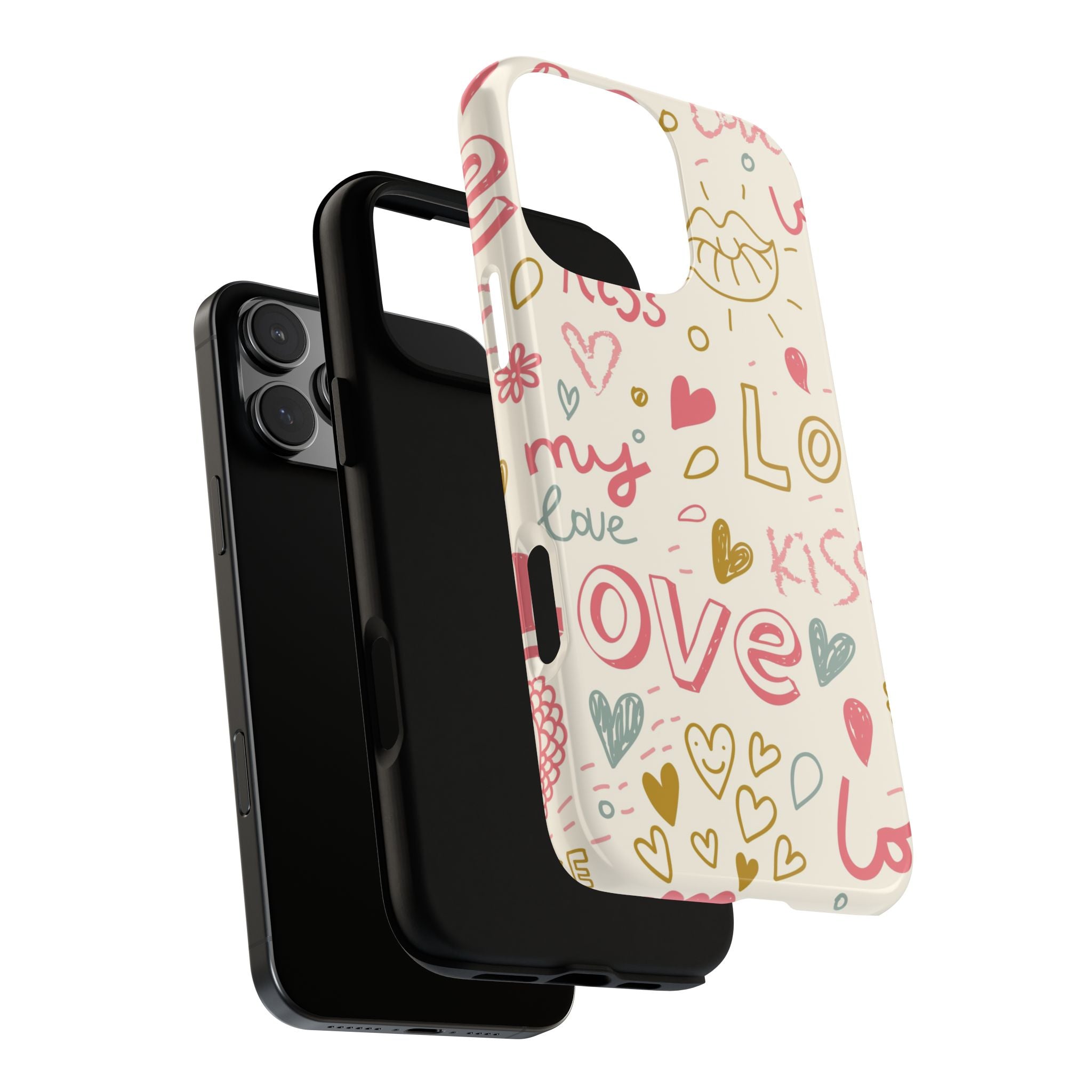 Kiss. Love. Tough iPhone Case - MVB STUDIO STORE