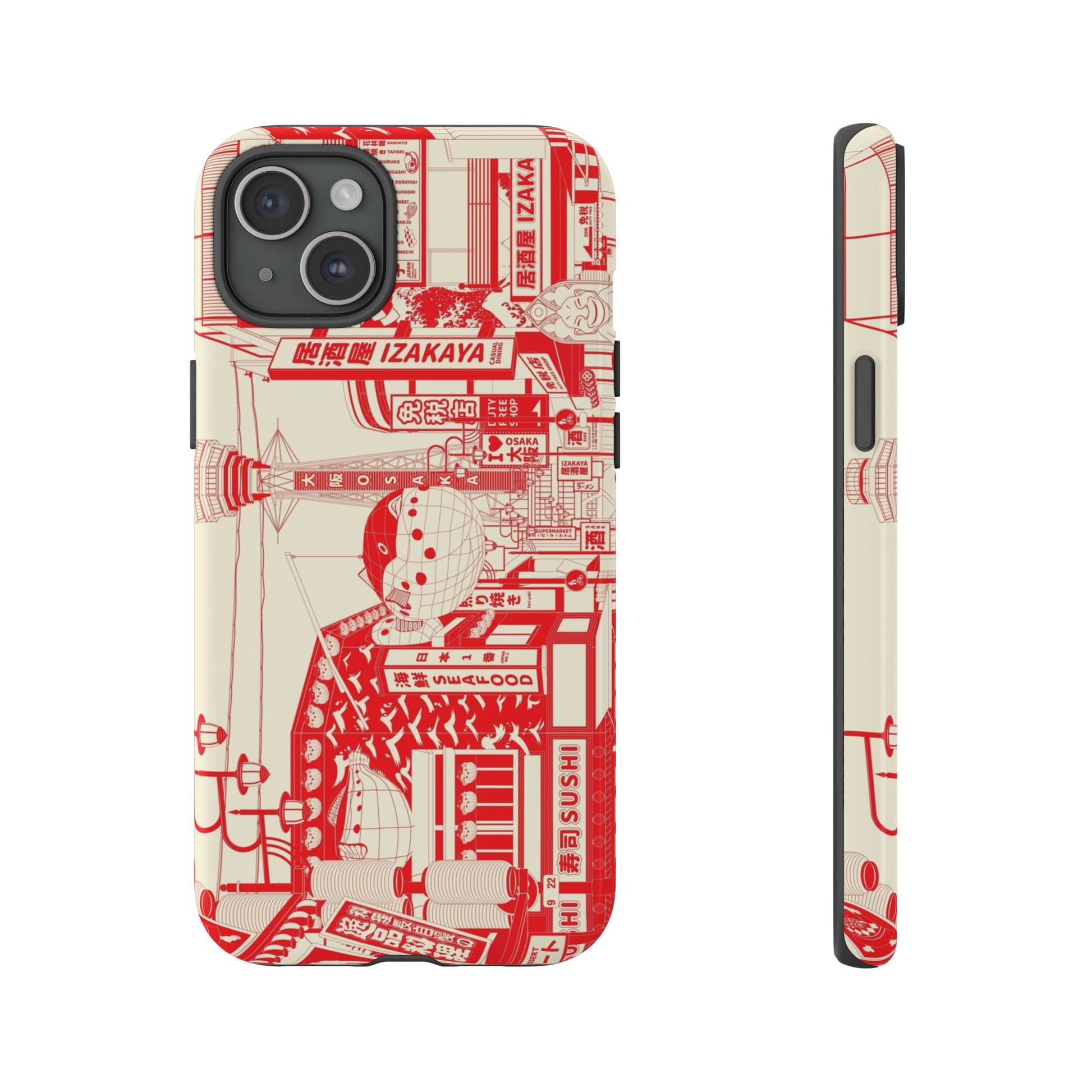 Osaka Sketch Tough Phone Case for iPhone 15 Models
