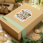 Pie Patrol Kiss-Cut Sticker, Funny Thanksgiving Pie Design