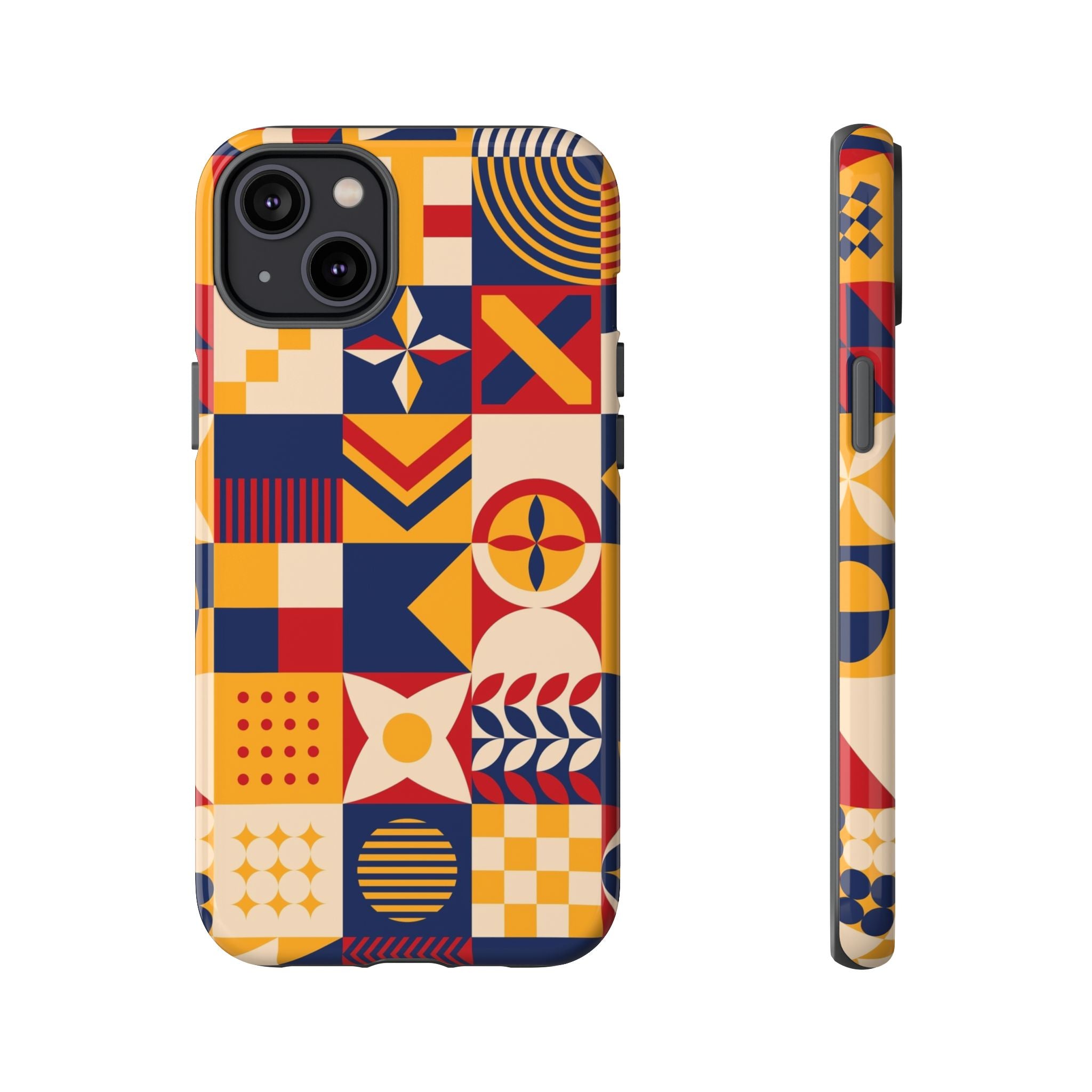 Geometric Pattern Tough iPhone Case - MVB STUDIO STORE