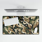 Camo Swirl XXL Desk Mat — Large Gaming & Office Mouse Pad