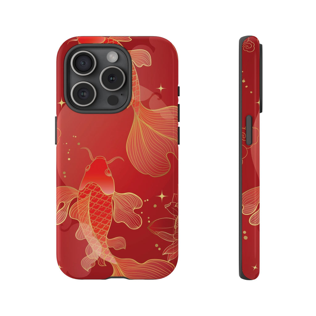 Red Koi Tough iPhone Case - MVB STUDIO STORE
