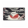 Japanese Sunset Desk Mat | Sakura Lake Mouse Pad
