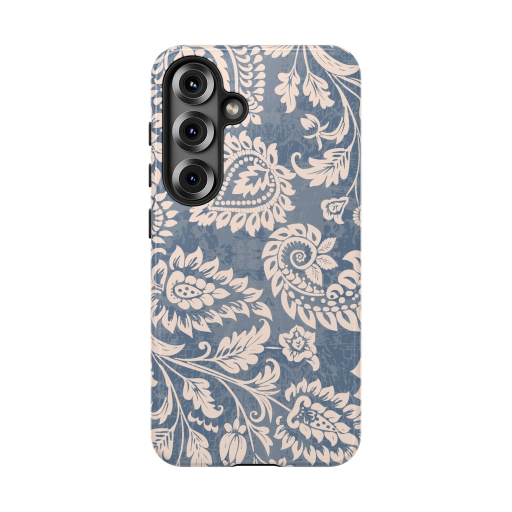 Blue Boho Pattern Tough Samsung Phone Case - MVB STUDIO STORE