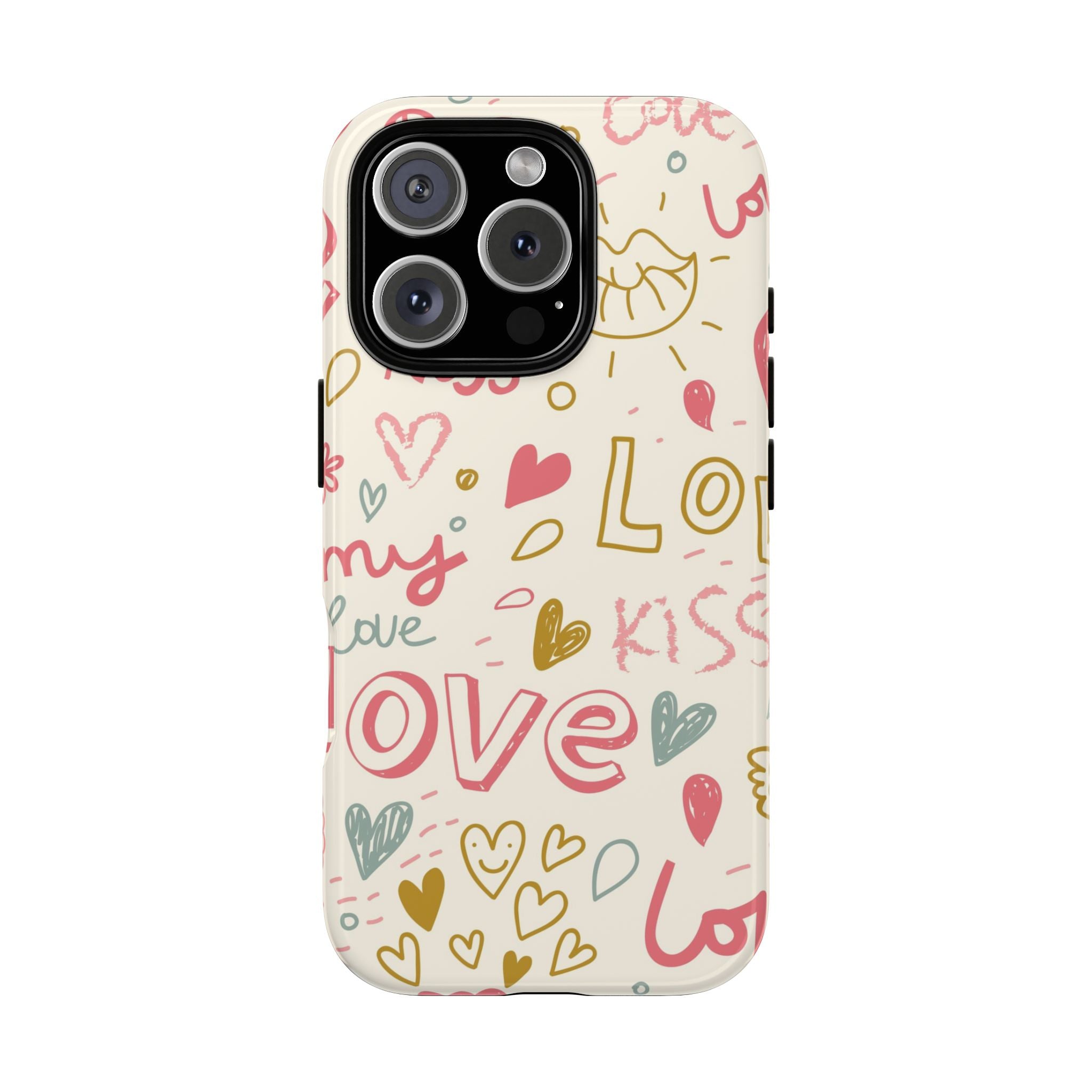 Kiss. Love. Tough iPhone Case - MVB STUDIO STORE